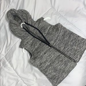 Gray sweater vest